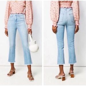 VERONICA BEARD Carly 11" Kick Flare Jeans in Air , Sz 25, $298 G26